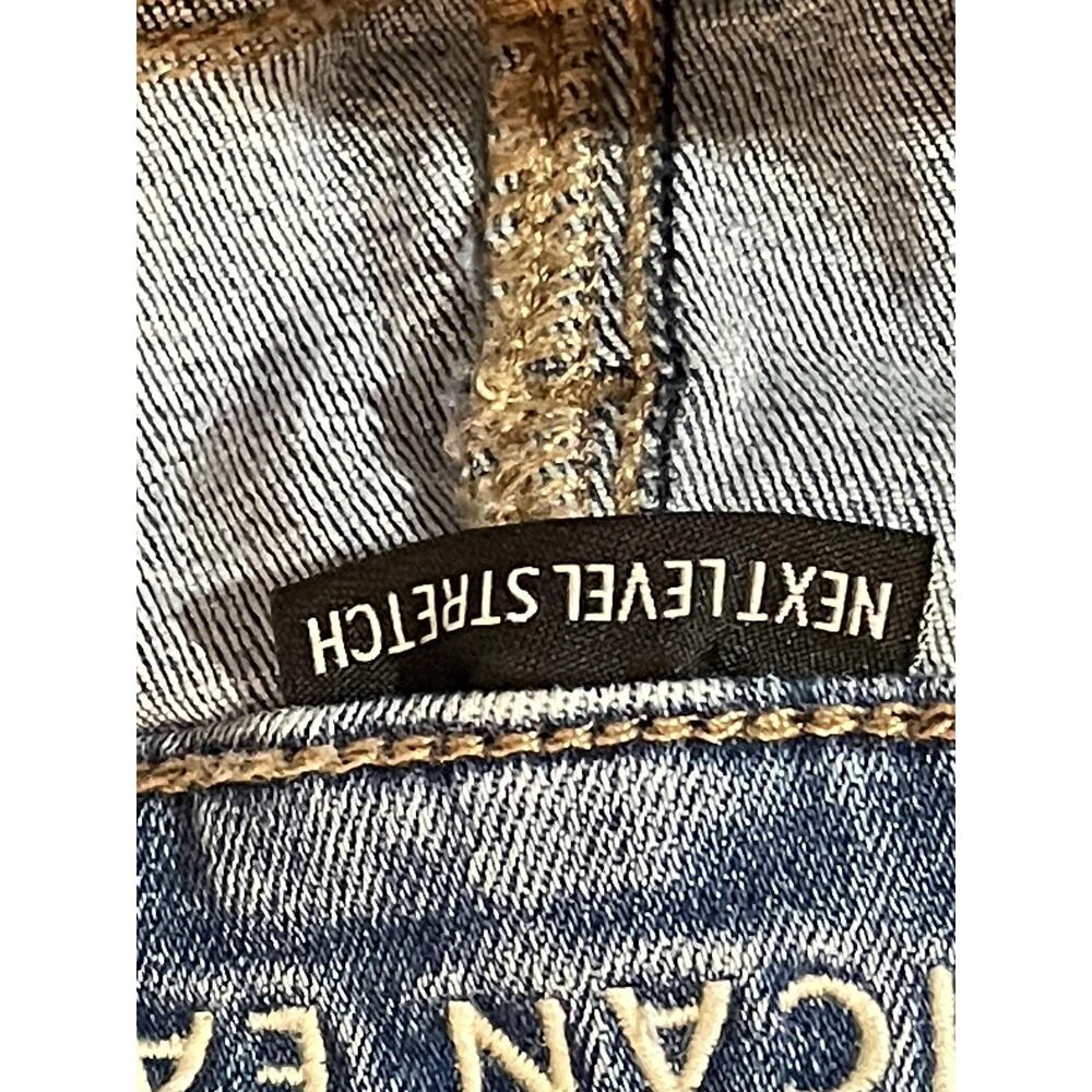 American Eagle Jeans Womens 8 Skinny‎ Distressed Stretch Mid Rise - Picture 10 of 12
